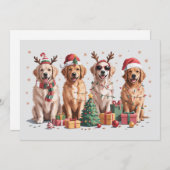 Gouden Retriever Kerstmis Liefhebber Hond Moeder X Feestdagenkaart (Voorkant / Achterkant)