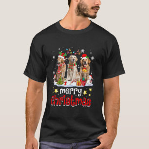 Gouden retriever Kerstmis met decoraties Xmas L T-shirt