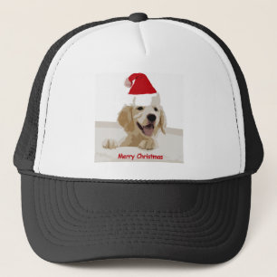 Gouden Retriever Kerstmis met Santa Hat Trucker Pet