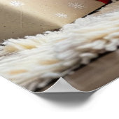 Gouden Retriever Kerstmis Poster (Hoek)