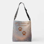 Gouden Retriever Kersttas Crossbody Tas (Achterkant)