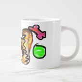 Gouden retriever kunst grote koffiekop (Rechts)