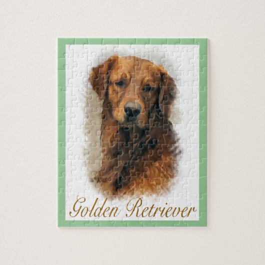 Gouden Retriever Kunst Legpuzzel (Verticaal)
