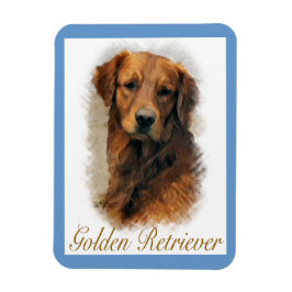 Gouden Retriever Kunst Magneet