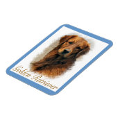 Gouden Retriever Kunst Magneet (Linkerzijde)