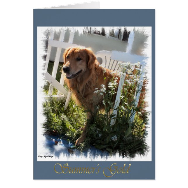 Gouden Retriever Kunstcadeaus (Voorkant)
