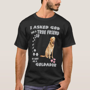 Gouden Retriever Lab Hond Moeder Vader Kostuum Sch T-shirt