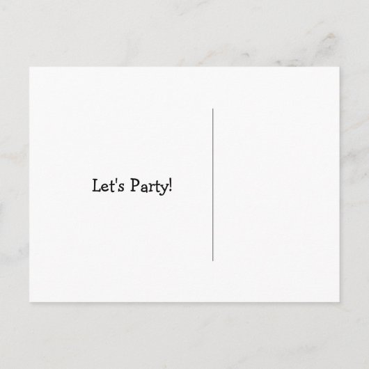 Gouden Retriever Laten we feestvieren Verjaardag Uitnodiging Briefkaart (Achterkant)