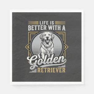 Gouden Retriever Leven Is Beter Hond Servet