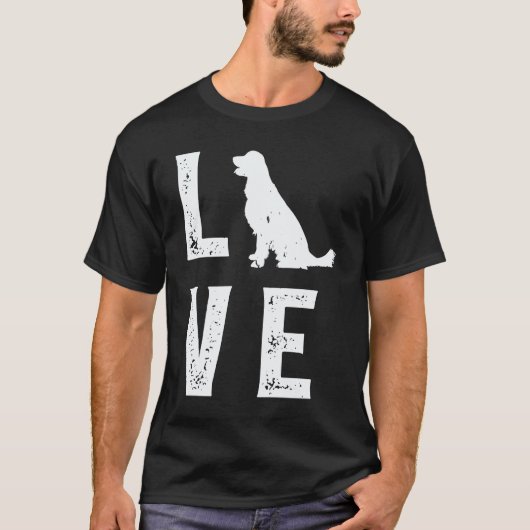 Gouden Retriever Liefde 1 T-shirt (Voorkant)