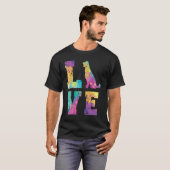 Gouden Retriever Liefde T-shirt (Voorkant volledig)