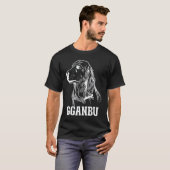 Gouden Retriever-lijn T-shirt (Voorkant volledig)