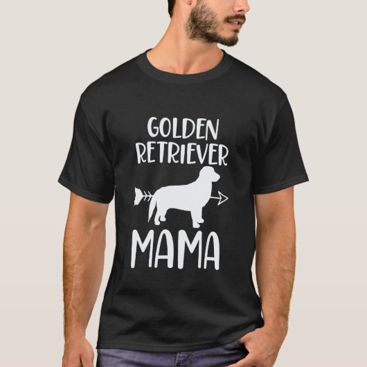 Gouden Retriever Mama Moeder T-shirt (Voorkant)