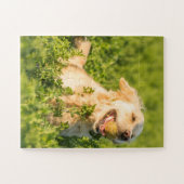 Gouden Retriever met Bal Legpuzzel (Horizontaal)