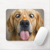 Gouden Retriever Met Candy Corn Muismat (Met muis)