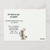 Gouden Retriever met een Schandekegel Briefkaart (Achterkant)