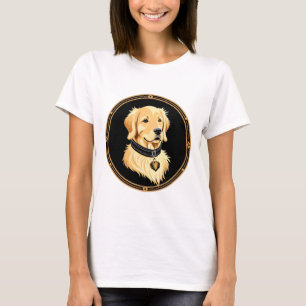 Gouden Retriever met Elegante Halsband T-shirt