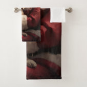 Gouden Retriever met Kerstman Kerstmis Bad Handdoek (Insitu)