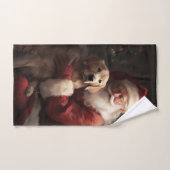 Gouden Retriever met Kerstman Kerstmis Bad Handdoek (Handdoek)