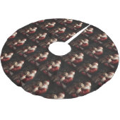 Gouden Retriever met Kerstman Kerstmis Kerstboom Rok (Gekanteld)