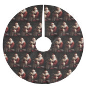 Gouden Retriever met Kerstman Kerstmis Kerstboom Rok (Voorkant)