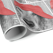 Gouden Retriever Met Rode Honkbalpet Cadeaupapier (Rol Hoek)