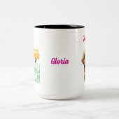 Gouden Retriever Moeder Als Regular Moeder Alleen Tweekleurige Koffiemok (Center)