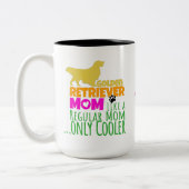 Gouden Retriever Moeder Als Regular Moeder Alleen Tweekleurige Koffiemok (Links)