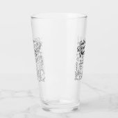 Gouden Retriever Moeder Hond Liefhebber Lijn Kunst Glas (Links)