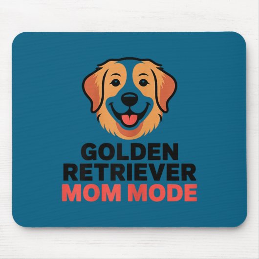 Gouden retriever moeder mode grappige hondenliefhe muismat (Voorkant)