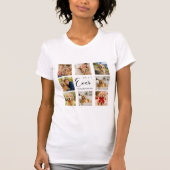 Gouden Retriever Moeder Moeder foto collage T-shirt (Voorkant)