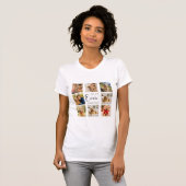 Gouden Retriever Moeder Moeder foto collage T-shirt (Voorkant volledig)