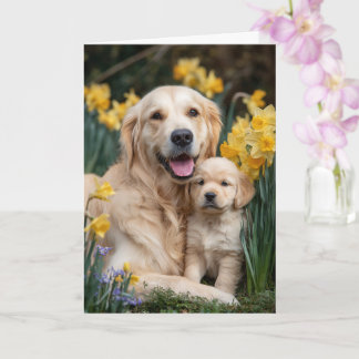 Gouden Retriever Moeder Moederdag Liefde Kaart