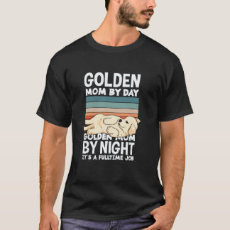 Gouden Retriever Moeder Overdag En 's Nachts Funny T-shirt