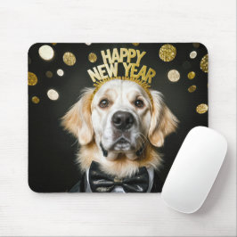 Gouden Retriever Nieuwjaar Tuxedo Muismat