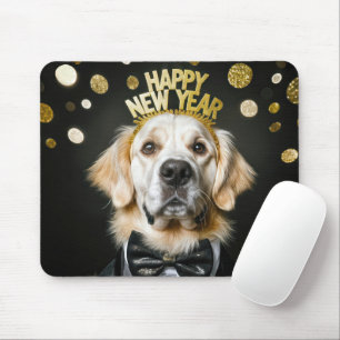 Gouden Retriever Nieuwjaar Tuxedo Muismat
