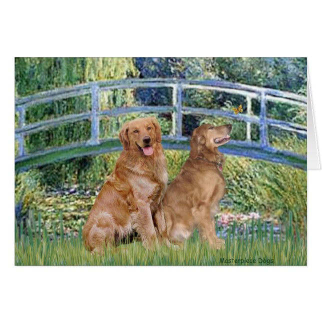 Gouden Retriever Paar 1 - Lily Bridge (Voorkant Horizontaal)