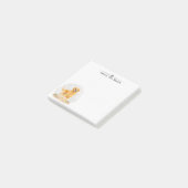 Gouden Retriever Persoonlijke Post It Notitieblok Post-it® Notes (Schuin)