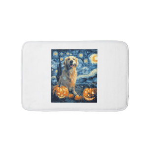Gouden Retriever Pompoen Sterrennacht Hondenmoeder Badmat