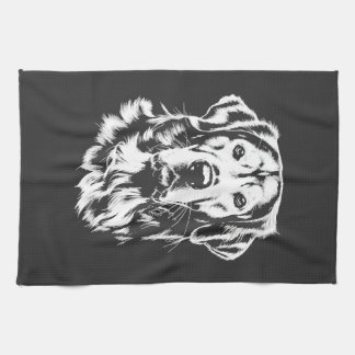 Gouden Retriever Portret Minimalistische Kleding Theedoek