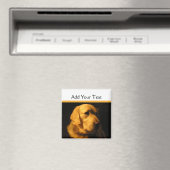 Gouden Retriever Portretmagneet Magneet (Insitu (Vaatwasser))