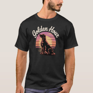 Gouden Retriever Pret - Zonsondergang Uur T-shirt