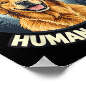 Gouden Retriever Professionele Mensentrainer Grapp Poster (Hoek)