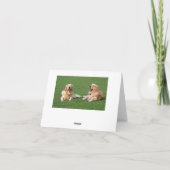 Gouden Retriever Pupp Hond Dekentje Kaart (Achterkant)