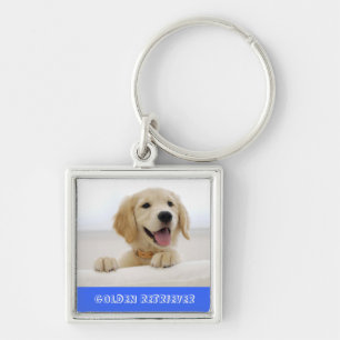 Gouden Retriever Puppy Premium Sleutelhanger