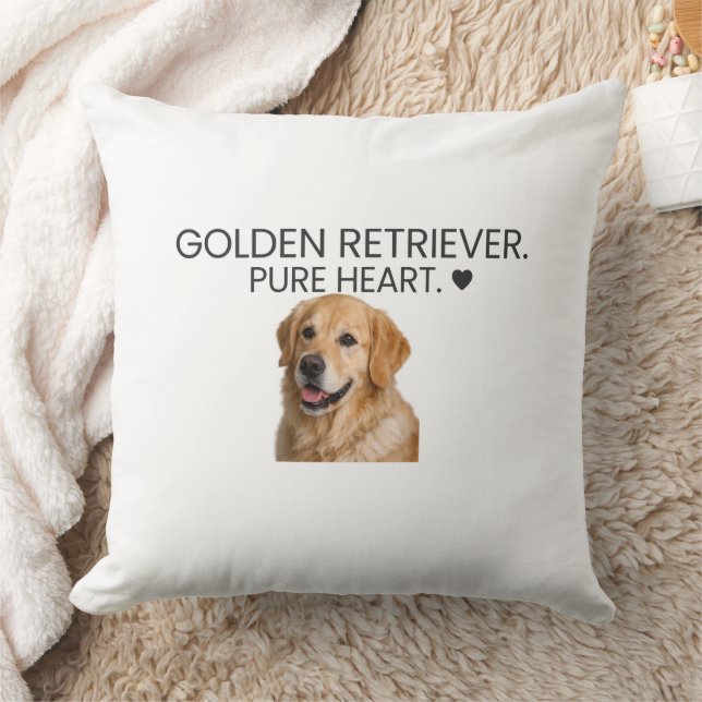 Gouden Retriever Puur Hart ♥ Decoratie Kussen (Deken)