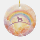 Gouden Retriever Rainbow Bridge Ornament (Achterkant)