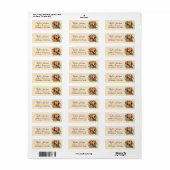 Gouden Retriever Retouradreslabel Etiket (Full Sheet)