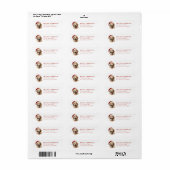 Gouden Retriever Retouradreslabels Etiket (Full Sheet)