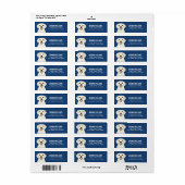 Gouden Retriever Retouradreslabels Etiket (Full Sheet)
